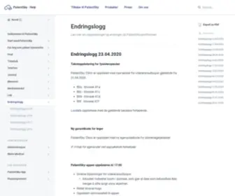 Pasientskyblogg.no(Pasientskyblogg) Screenshot