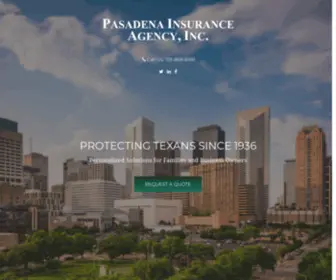 Pasins.com(Houston's Top Commercial Insurance Agency) Screenshot