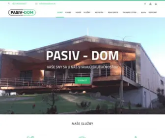 Pasiv-Dom.sk(Pasiv Dom) Screenshot