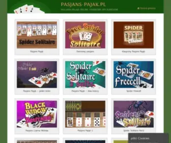 Pasjans-Pajak.pl(Pasjans pająk online) Screenshot