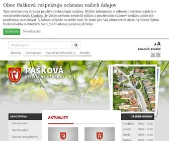 Paskova.sk(Úvod) Screenshot