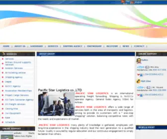 Pasl.com.vn(PACIFIC STAR LOGISTICS CO) Screenshot