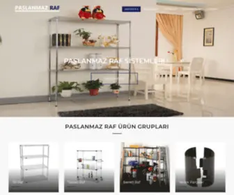 Paslanmazraf.com(Paslanmaz Raf Sistemleri) Screenshot