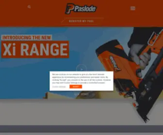 Paslode.co.uk(Paslode UK & Ireland) Screenshot