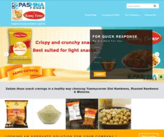 Pasminafoods.in(Diet Namkeen Manufacturer in Delhi at Low Price) Screenshot