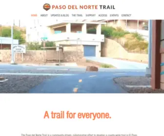 Pasodelnortetrail.org(Active Living) Screenshot