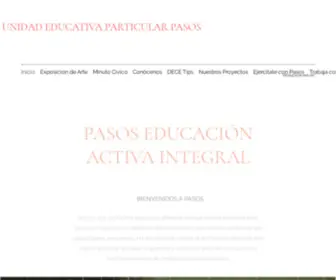 Pasos.edu.ec(UNIDAD EDUCATIVA PARTICULAR PASOS) Screenshot