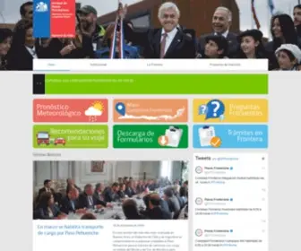 Pasosfronterizos.gov.cl(Unidad de Pasos Fronterizos) Screenshot