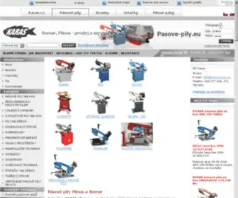 Pasove-Pily.eu(Pásové pily Pilous) Screenshot