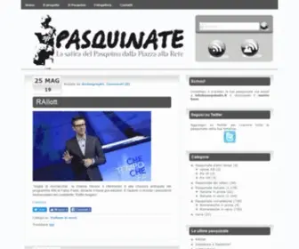 Pasquinate.it(Il blog della satira politica romanesca) Screenshot