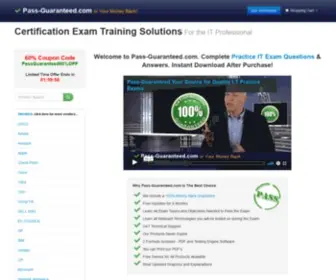 Pass-Guaranteed.com(The Leader In Certification Training offering Practice Exams) Screenshot