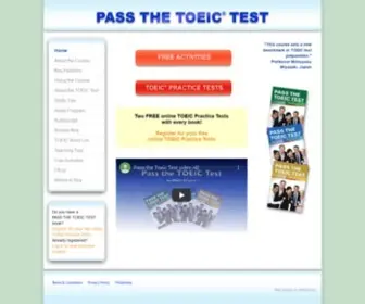 Pass-THE-Toeic-Test.com(Pass the TOEIC Test) Screenshot