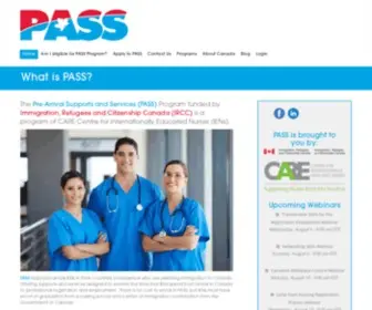 Pass4Nurses.org(Pre-Arrival Support Services for IENs) Screenshot