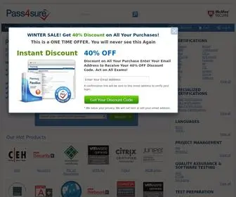 Pass4Sure.com(Leader of IT Certifications) Screenshot