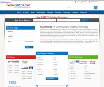 Pass4Sures.com(Unlimited Access toPass4sure Exams Q & A for $149.00 Only) Screenshot