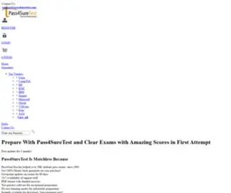 Pass4Suretest.com(A Risk Free Success in All Certification Exams) Screenshot