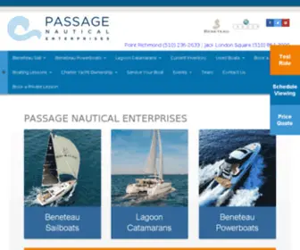 Passagenautical.com(Yacht Sales) Screenshot