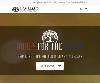 Passagewaysltd.org(Military Veteran Support) Screenshot