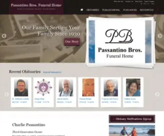 Passantinobros.com(Passantino Bros. Funeral Home) Screenshot