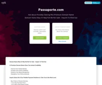 Passaporte.com(Passaporte) Screenshot
