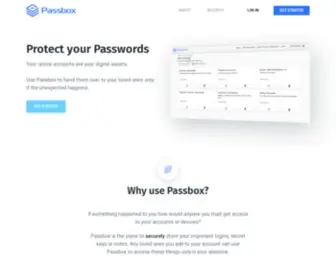 Passbox.co(Digital estate) Screenshot