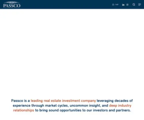 Passcoapartments.com(A Real Estate Investment Company) Screenshot