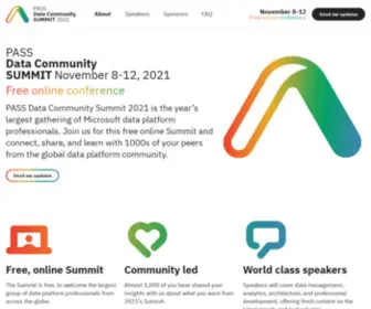 Passdatacommunitysummit.com(PASS Data Community Summit November) Screenshot