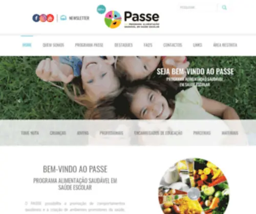 Passe.com.pt(Programa Alimentação Saudável em Saúde Escolar) Screenshot