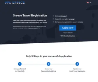 Passengerlocatorform-Greece.org(Greece Travel Registration) Screenshot