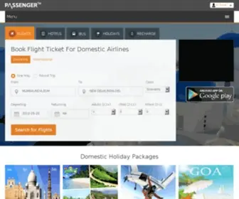 Passenger.travel(Find chepest Online Air Tickets Booking For Domestic India) Screenshot