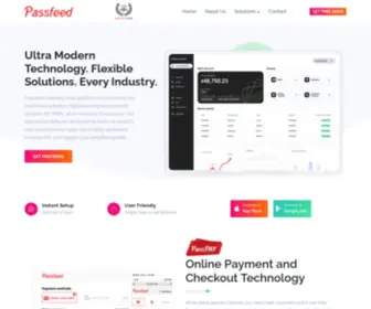 Passfeed.com(Fintech SaaS Solutions) Screenshot