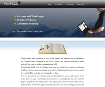 Passfeexam.com(FE Review Courses) Screenshot