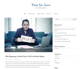 Passforsure.co.uk(Borrow Money Online) Screenshot