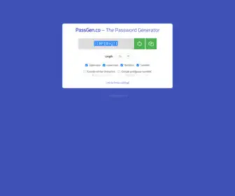 Passgen.co(Password Generator) Screenshot