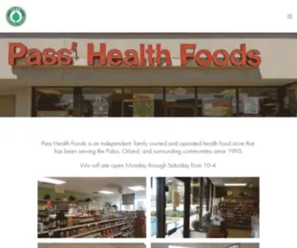 Passhealthfoods.com(Pass Health Foods) Screenshot