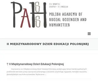 Passhlondyn.eu(Polish Academy of Social Sciences and Humanities) Screenshot