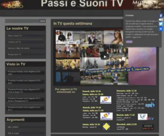 Passiesuoni.it(Passi e Suoni TV home) Screenshot