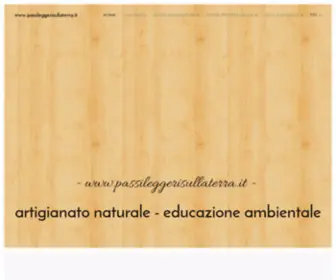 Passileggerisullaterra.it(Passi leggeri sulla terra Mestieri etnici) Screenshot