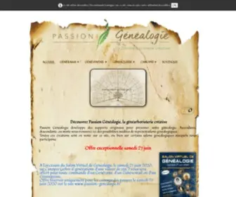 Passion-Genealogie.fr(Passion Genealogie) Screenshot