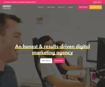 Passion.digital(Digital Marketing Agency based in Central London. Award) Screenshot