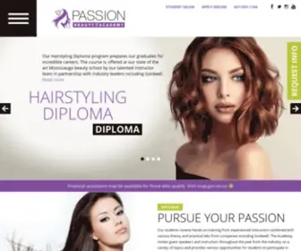 Passionbeautyacademy.com(Offering Hairstyling and Makeup courses since 2005. Passion Beauty Academy) Screenshot