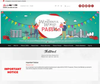 Passioncard.gov.sg(Passioncard) Screenshot