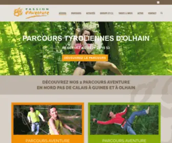 Passiondaventure.com(Parcours aventure) Screenshot