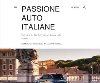 Passioneautoitaliane.com(Passione Auto Italiane) Screenshot