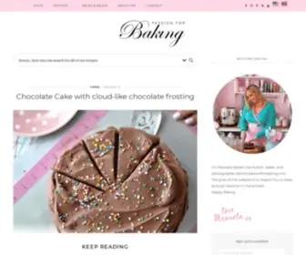 Passionforbaking.com(Baking Blog) Screenshot
