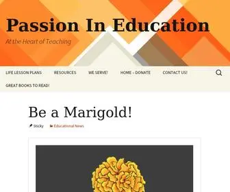 Passionineducation.com(Passion In Education) Screenshot