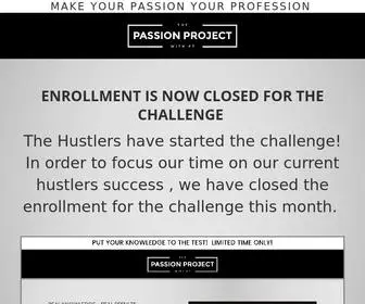 Passionprojectchallenge.com(Enrollment) Screenshot