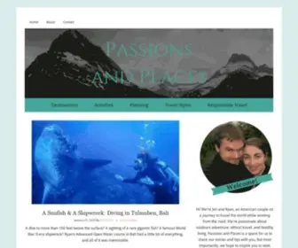 Passionsandplaces.com(Outdoors blog) Screenshot