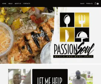 Passionsoulmeals.com(Passion soul meal prep) Screenshot