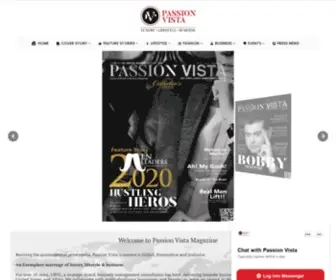 Passionvista.com(Passion Vista Magazine) Screenshot